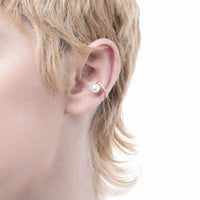 DROSERA ダイヤモンド アコヤパール イヤーカフ