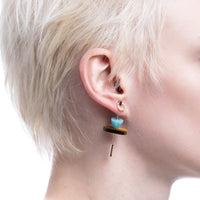 SPEAR ドアノッカー ピアス Lサイズ / タイガーアイ&アマゾナイト