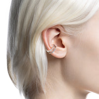 MANHATTAN ダブル オクタゴン ダイヤモンド イヤーカフ