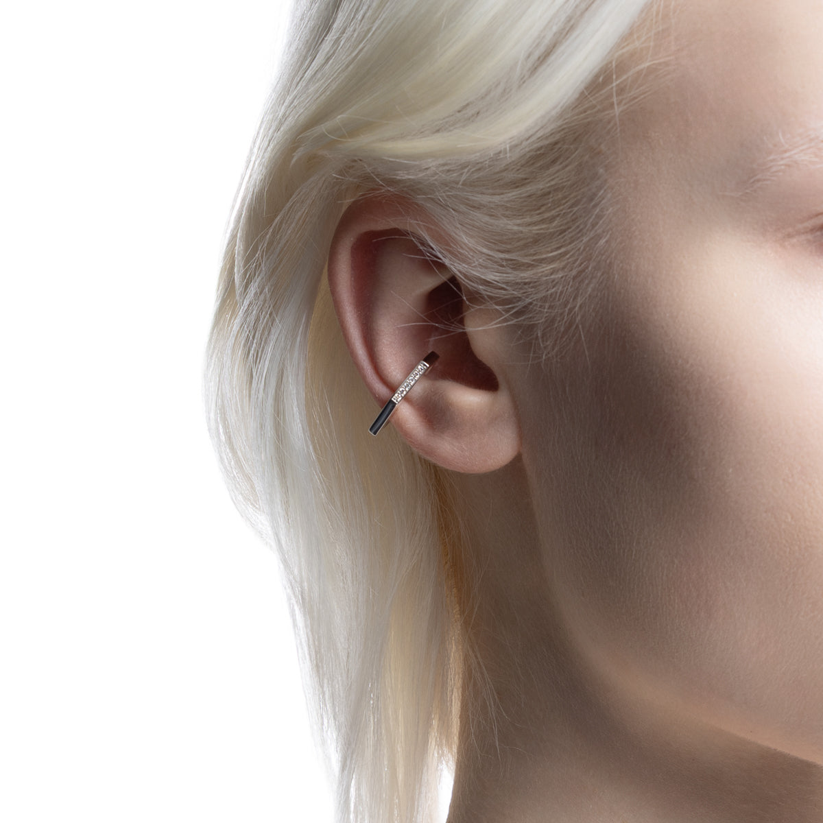 MANHATTAN ポリゴン ダイヤモンド イヤーカフ