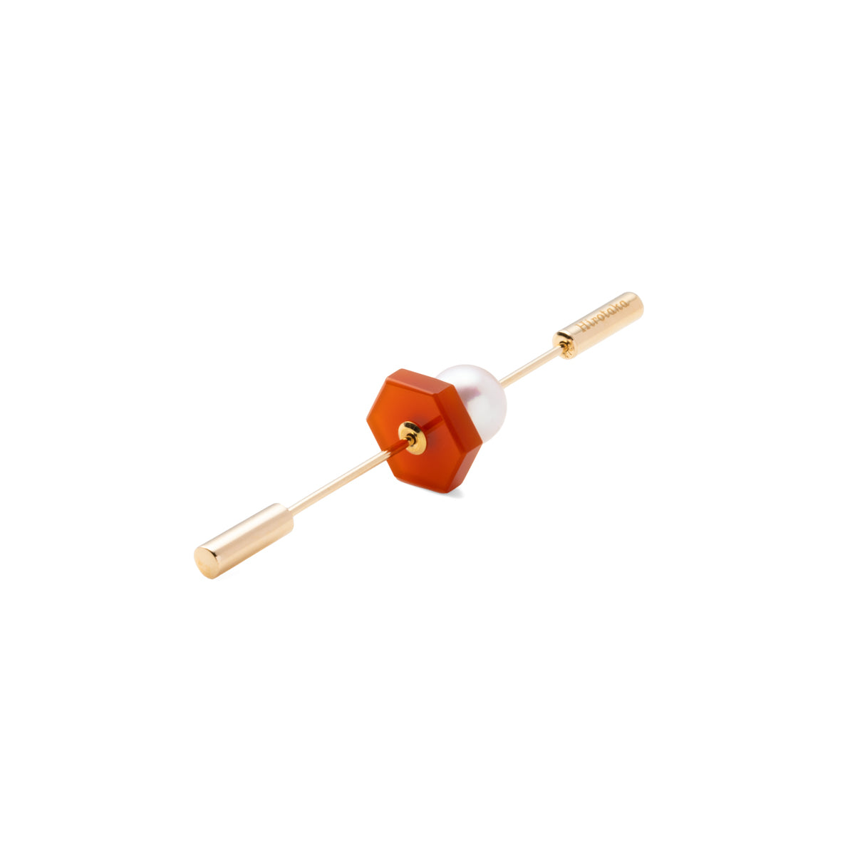 SPEAR ピアス / カーネリアン&アコヤパール