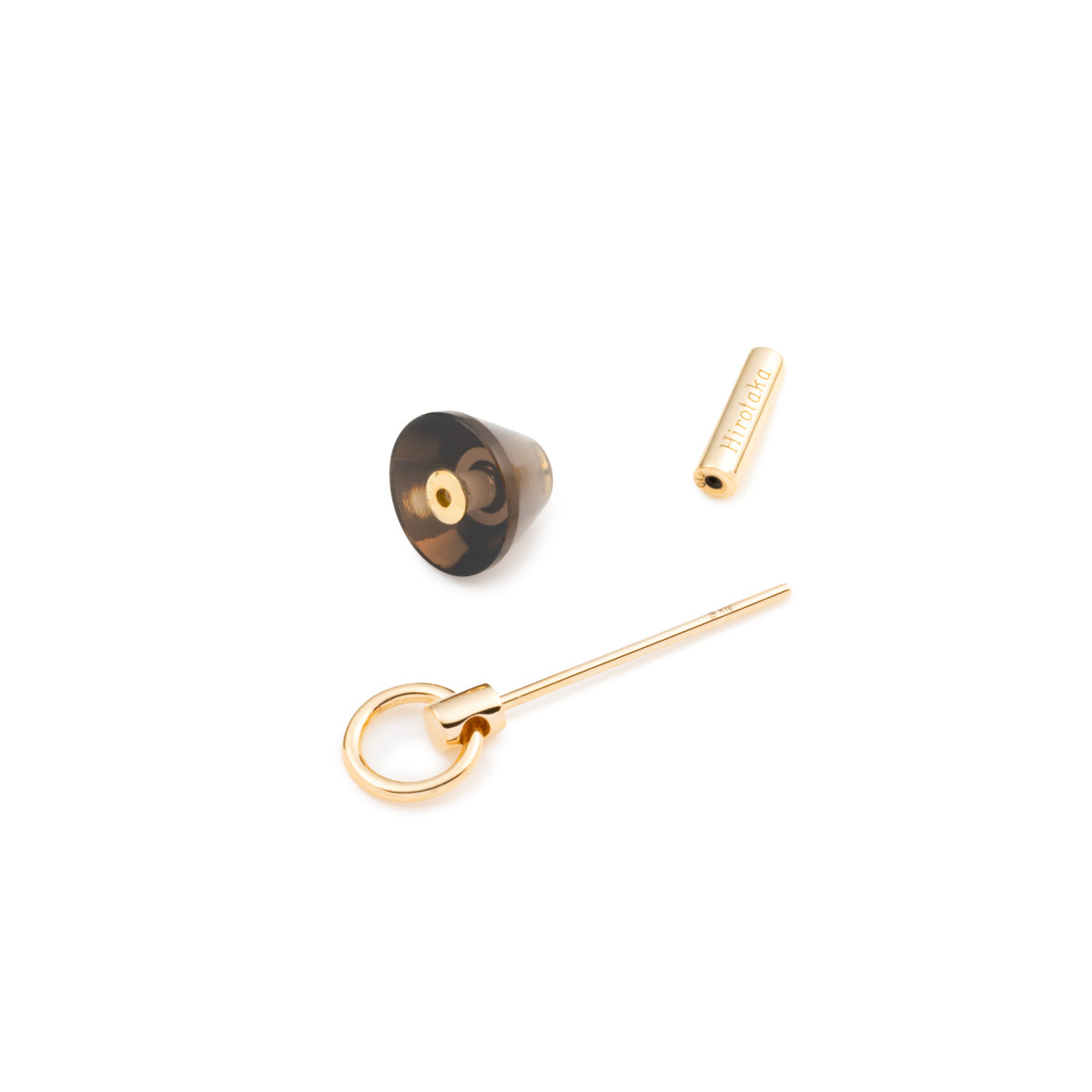 SPEAR ドアノッカー ピアス Sサイズ / スモーキークォーツ