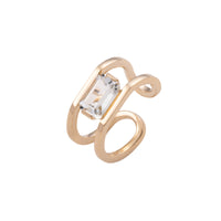 BIRD OF PARADISE ホワイトトパーズ イヤーカフ