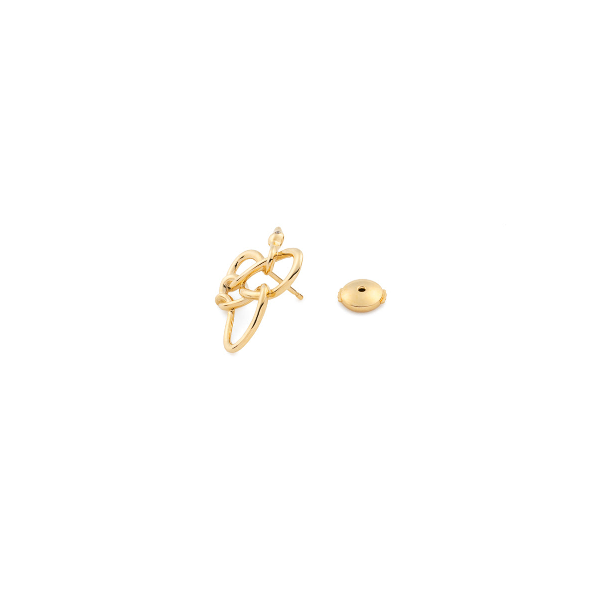 K18 SNAKE KNOT ダイヤモンド ピアス