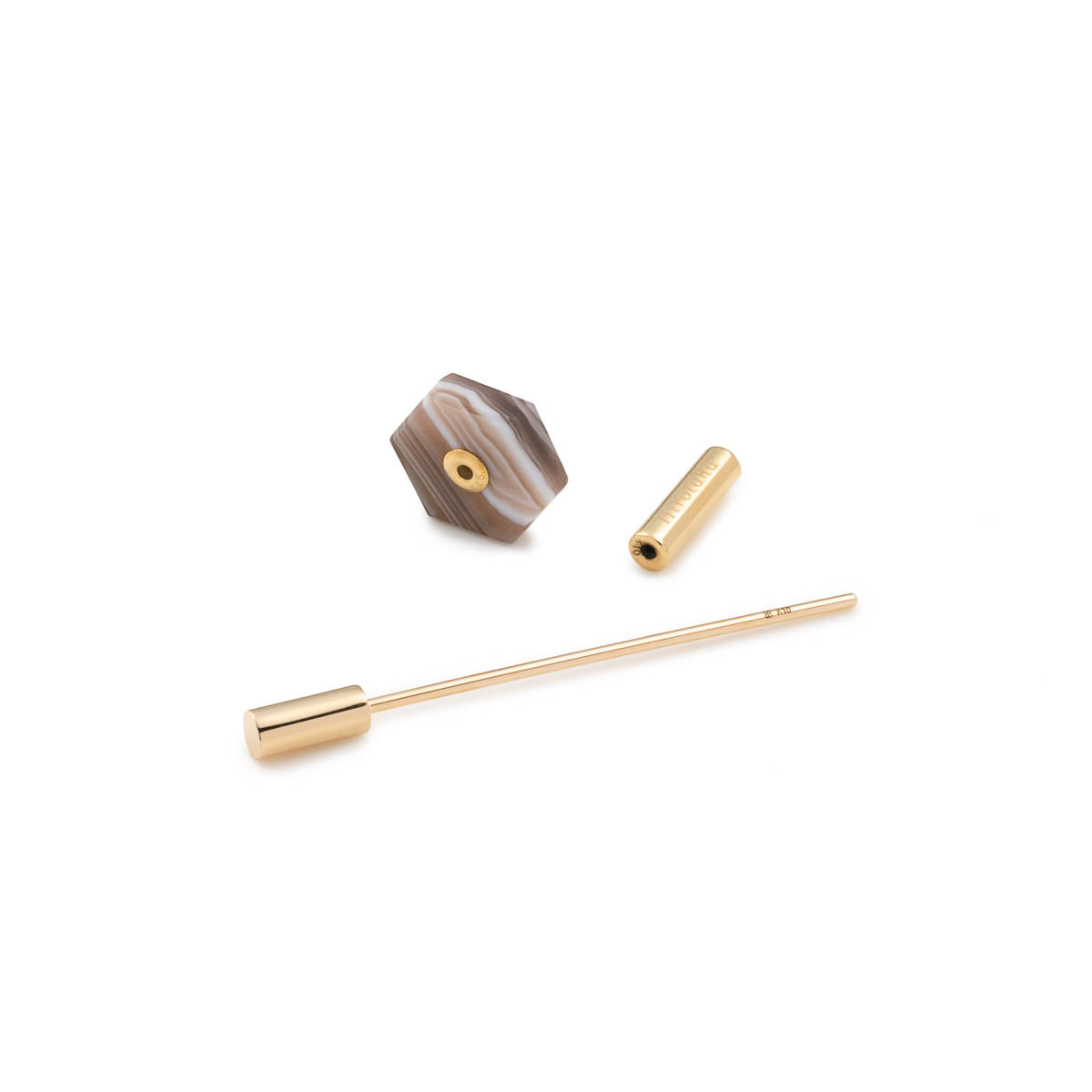 SPEAR ピアス ショート / ボツワナアゲート