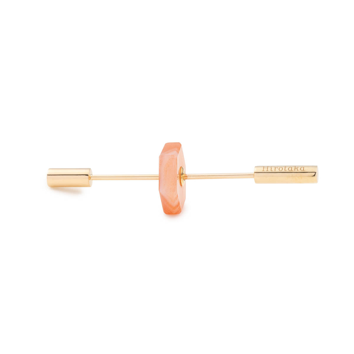 SPEAR ピアス ショート / ピンクアゲート