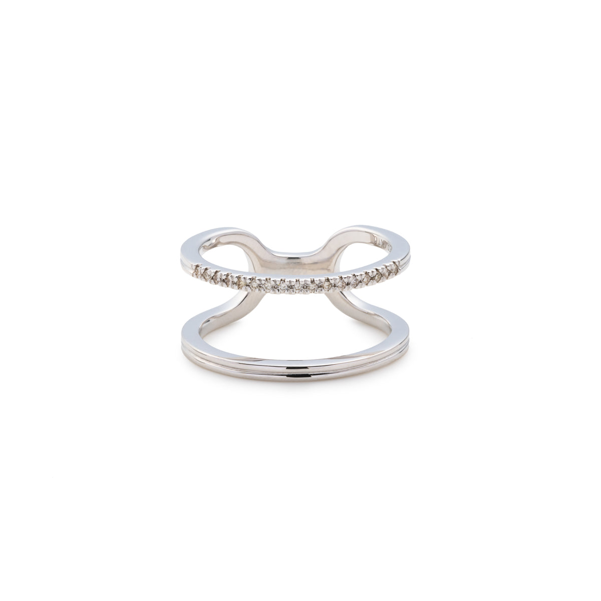 BELUGA ダイヤモンド ダブルライン リング