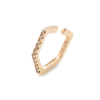 MANHATTAN ヘキサゴン ダイヤモンド イヤーカフ