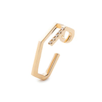 MANHATTAN ポリゴン ダイヤモンド イヤーカフ