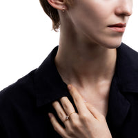 L.a.brown ヒプノティック ラボグロウンダイヤモンド ダブルフィンガー リング