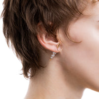 PUNCTURE バック スピア ドアノッカー アコヤパール ピアス Sサイズ