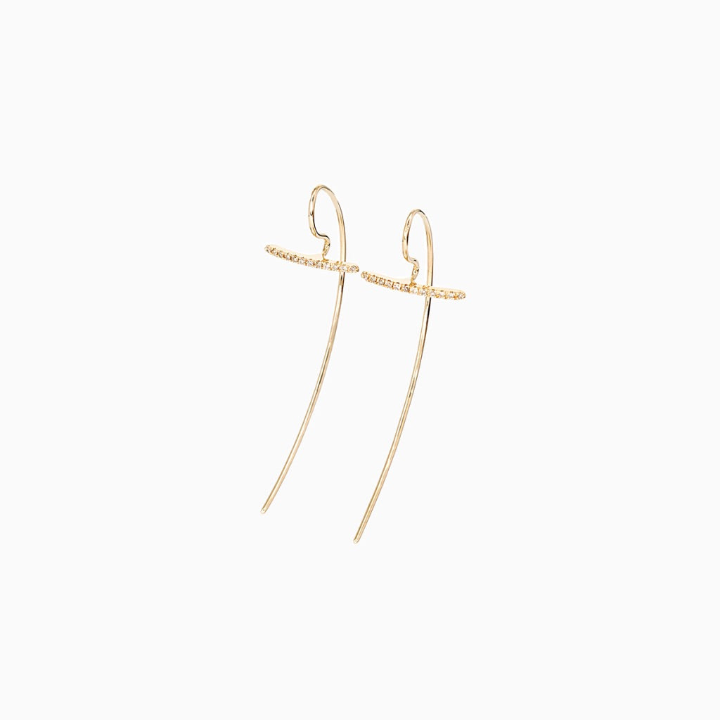 Gossamer ダイヤモンド フックピアス
