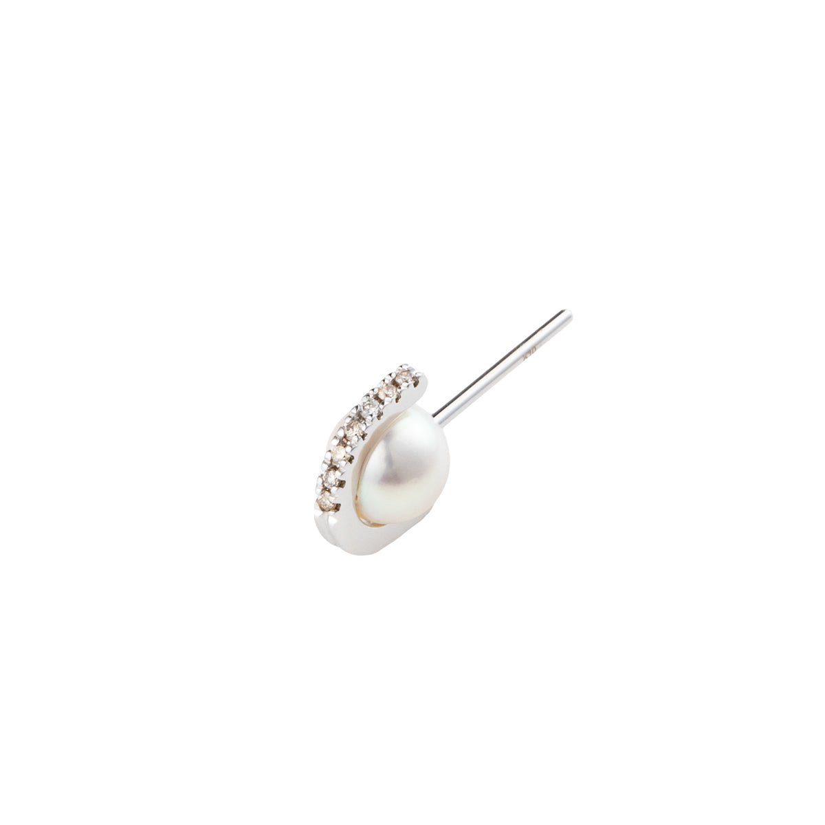 受注予約】BELUGA アコヤパール ダイヤモンド ピアス S サイズ