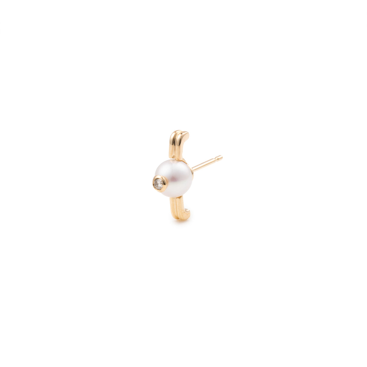 Beluga パール ダイヤモンド ピアス