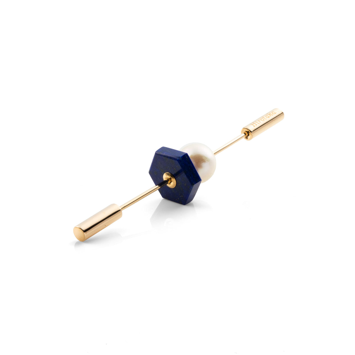 SPEAR ピアス / ラピスラズリ&アコヤパール