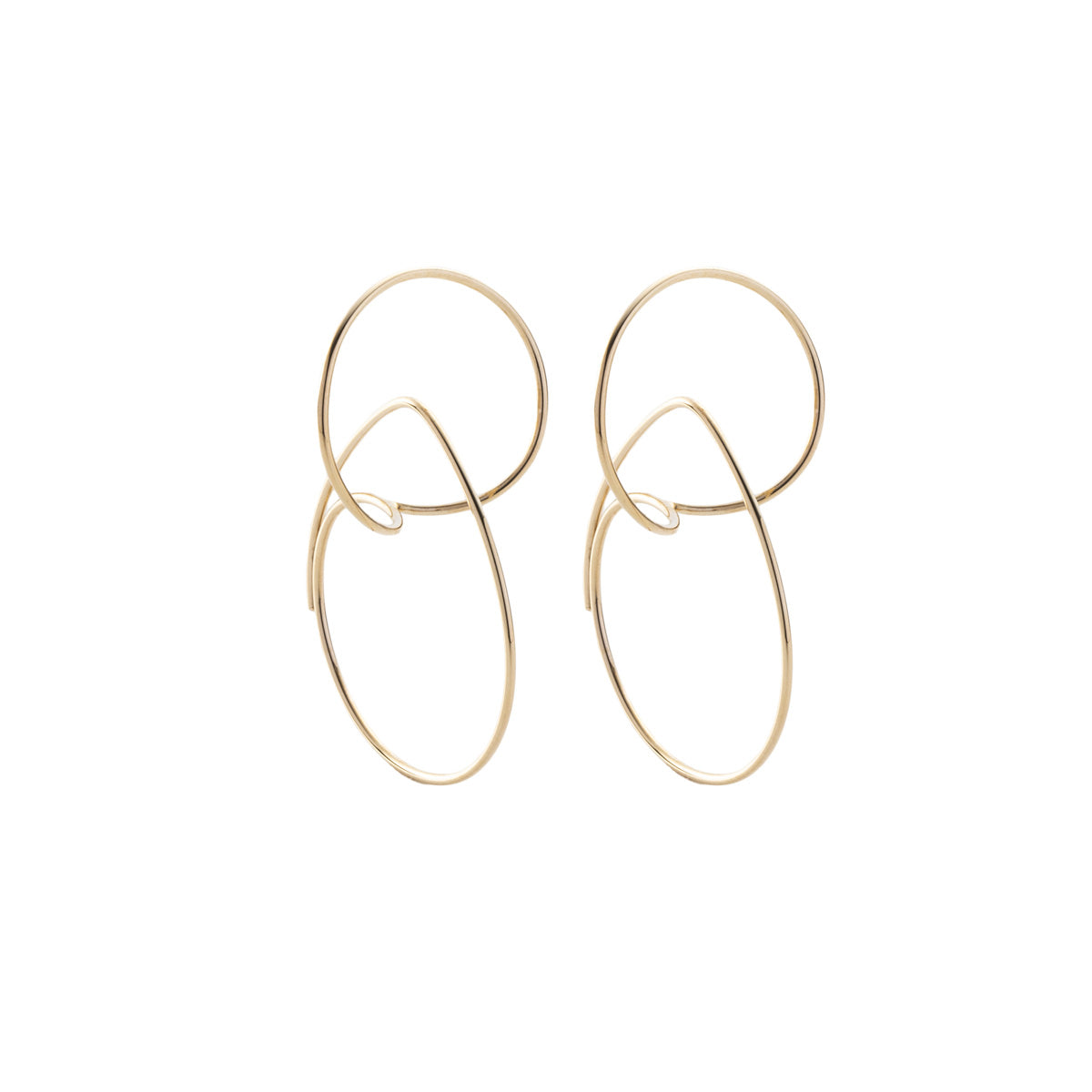 ALL ABOUT BASICS フローティングフープ ピアス S サイズ