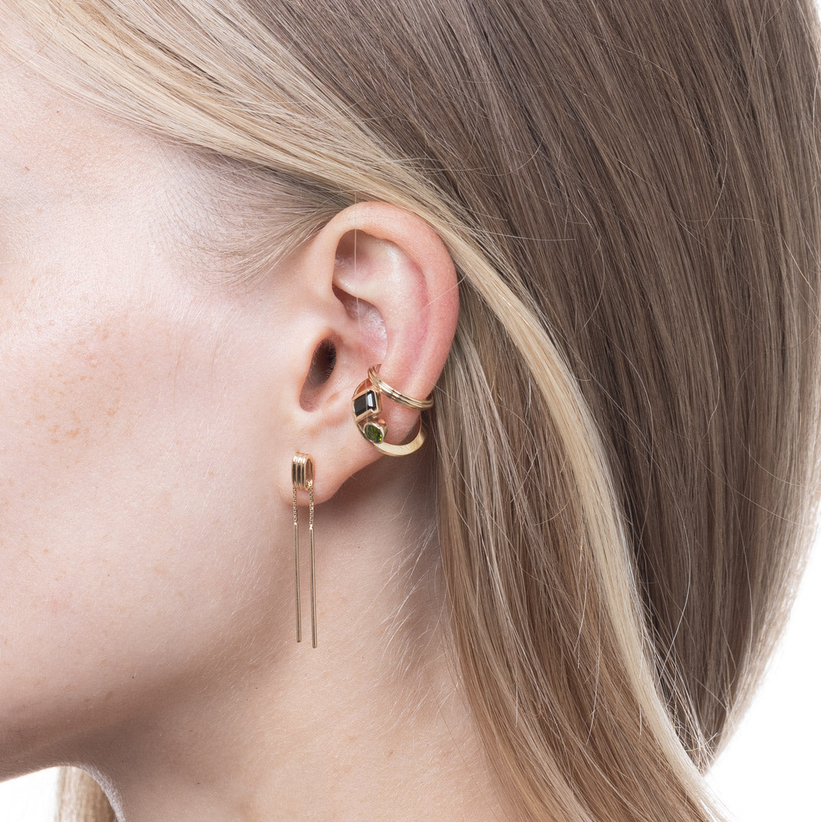 CONTORTIONIST チェーン ピアス S サイズ