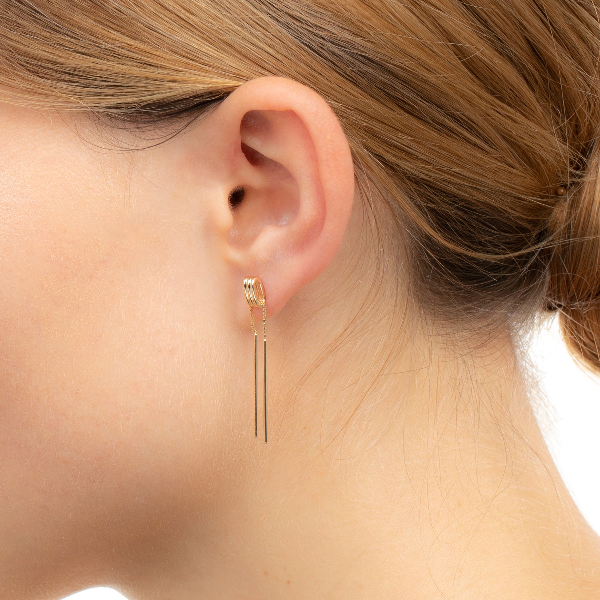 CONTORTIONIST チェーン ピアス S サイズ