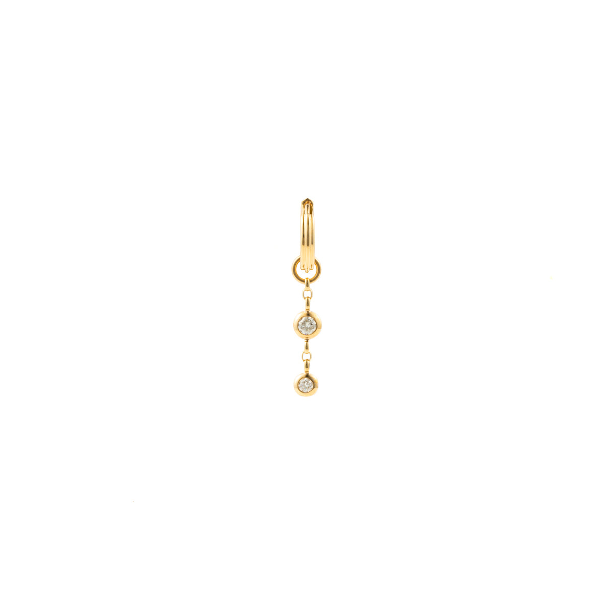 【受注予約】Cascade ダイヤモンド チャーム ピアス