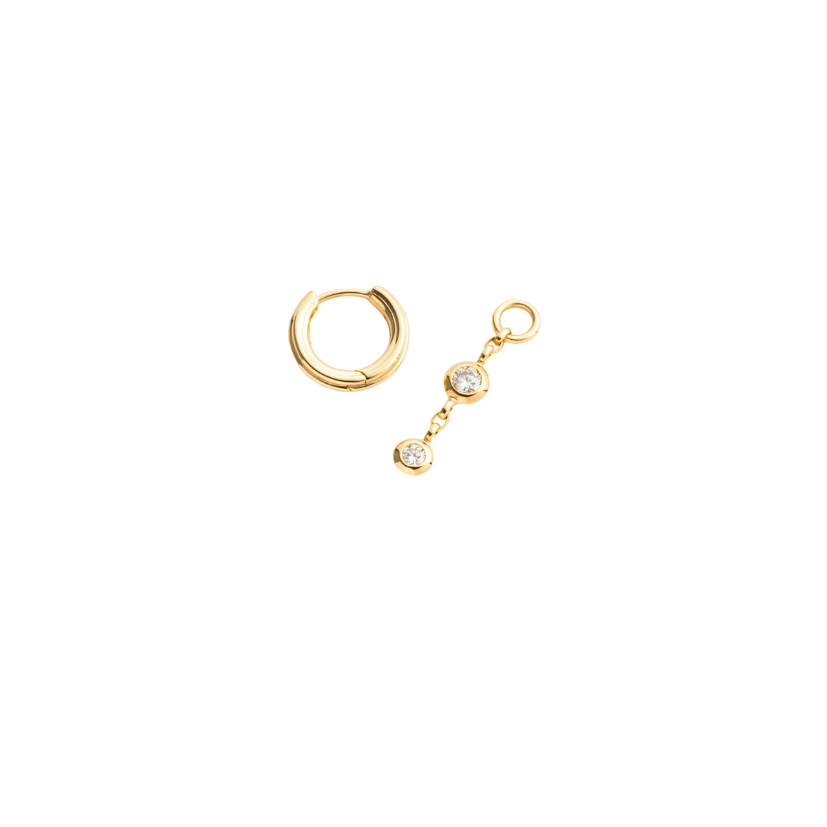 【受注予約】Cascade ダイヤモンド チャーム ピアス