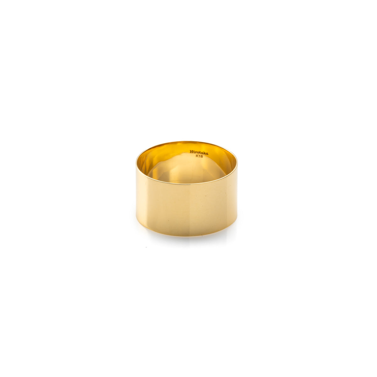 K18 ALL ABOUT BASICS フラット ワイド リング