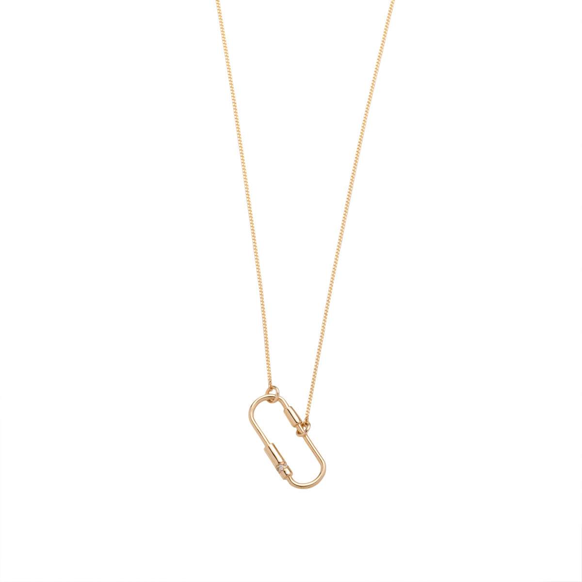 MIRÓ ダイヤモンド シリンダー ネックレス