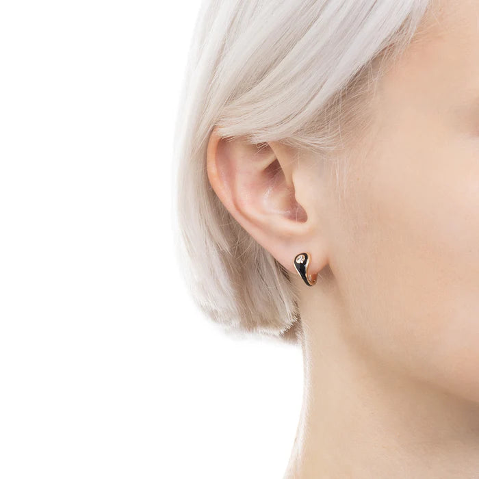 Bird of Paradise ダイヤモンド フープ ピアス – Hirotaka Jewelry