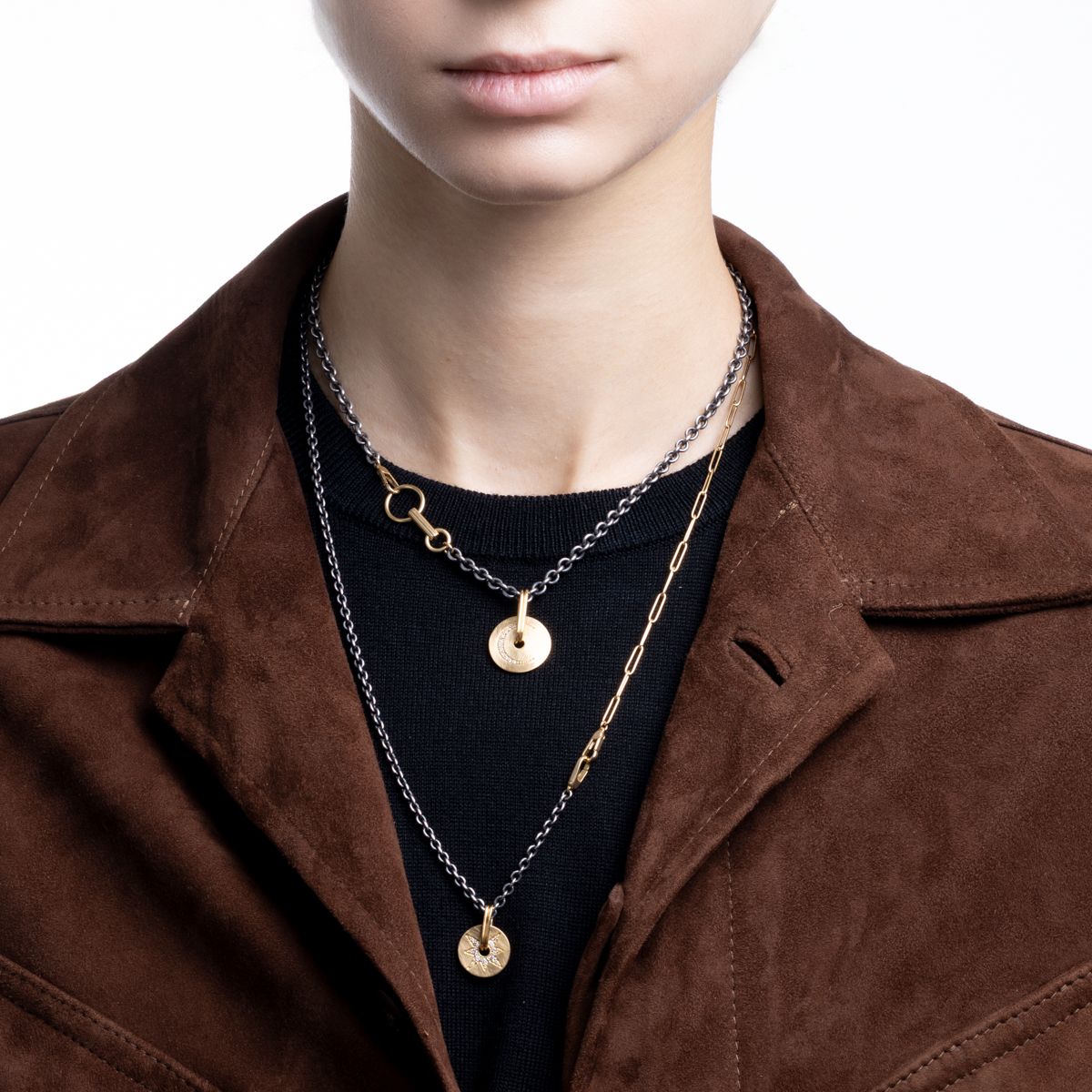 ★カエデ様★　lynch　ピアス　ネックレス K18 CELESTIALS〈THE STAR〉 ダイヤモンド チャーム