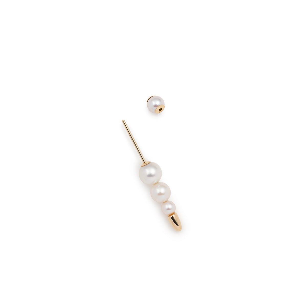 PUNCTURE バック スピア アコヤパール ピアス