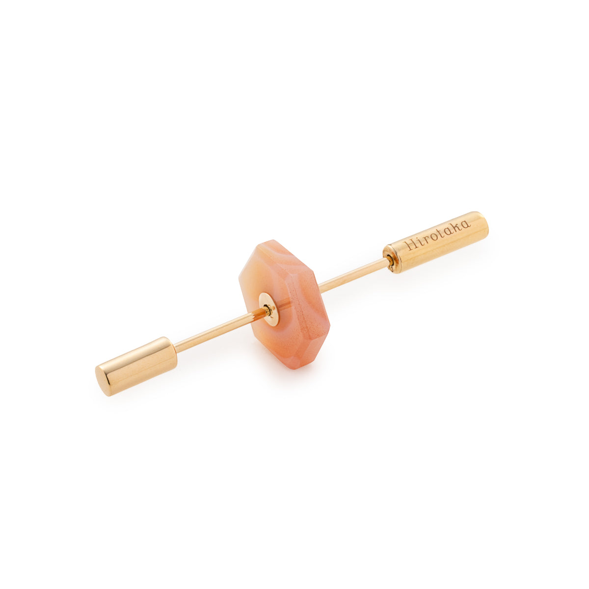 SPEAR ピアス ショート / ピンクアゲート