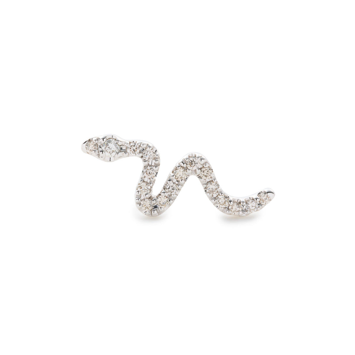 SNAKE KNOT ダイヤモンド ピアス
