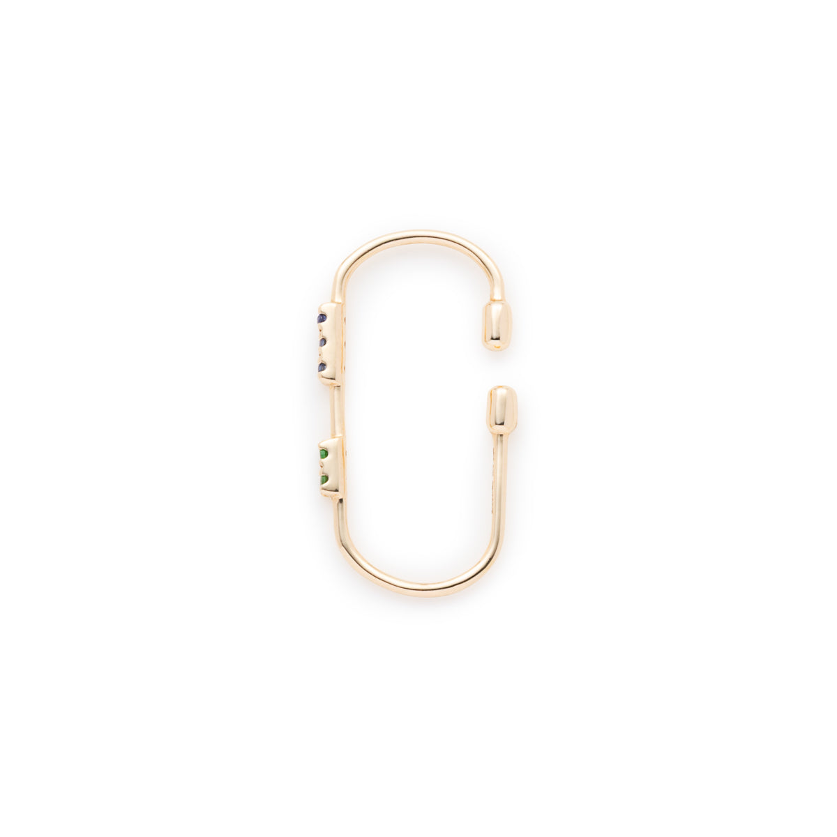 MIRÓ サファイア＆グリーンガーネット イヤーカフ Mサイズ