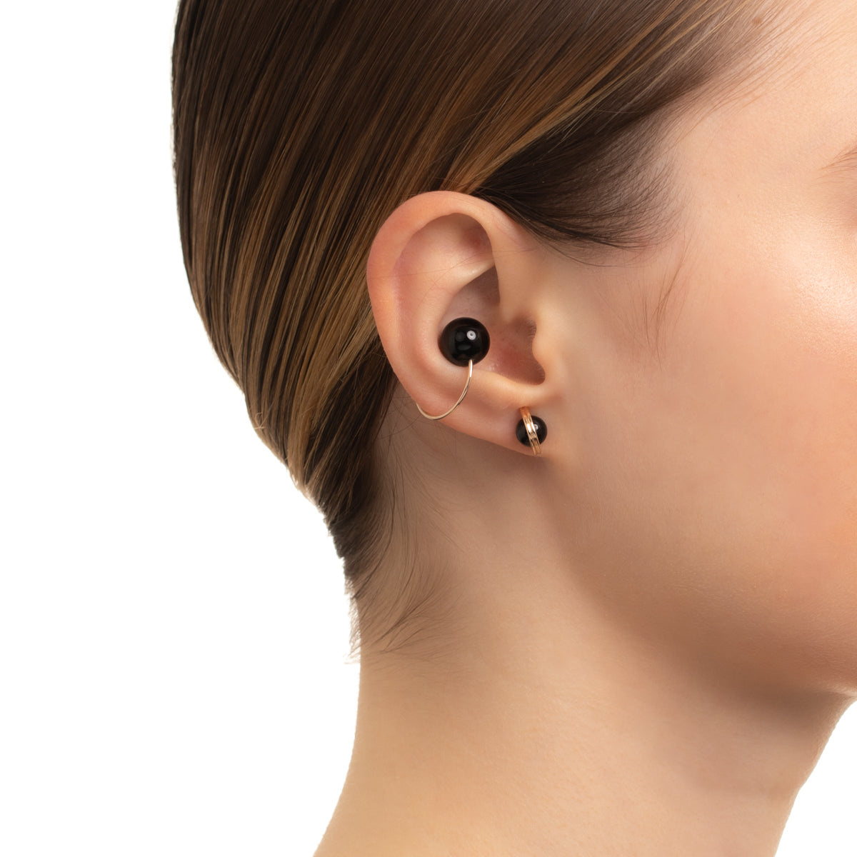 【専用品】Hirotaka BELUGA オニキスピアス Sサイズ ヒロタカ 受注予約】BELUGA オニキス ピアス S サイズ