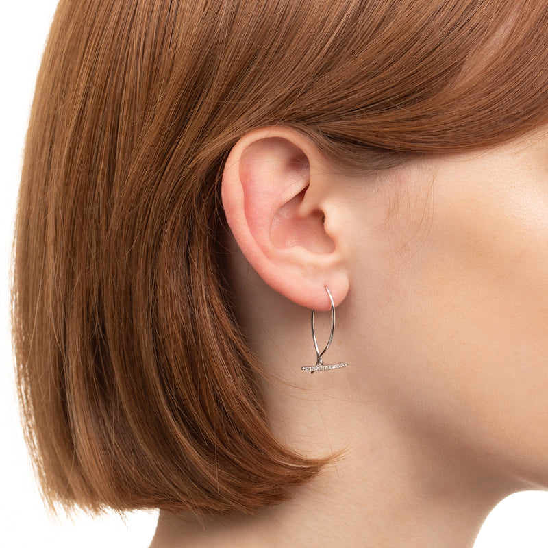 hirotaka Gossamer Diamond Hook earring - www.sorbillomenu.com