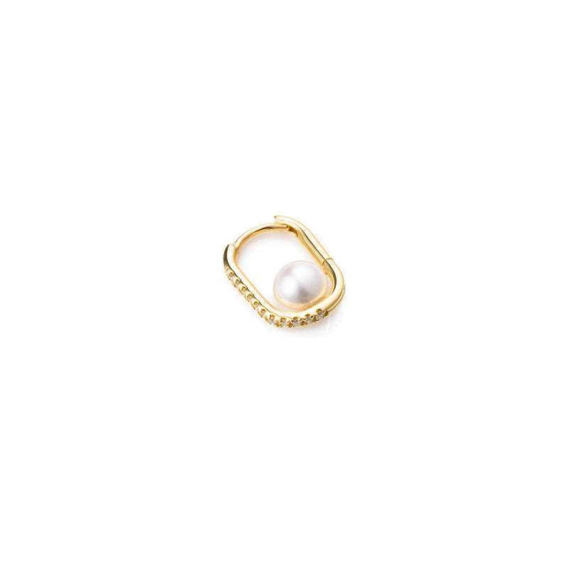 K18 Manhattan L ダイヤモンド パール ピアス – Hirotaka Jewelry
