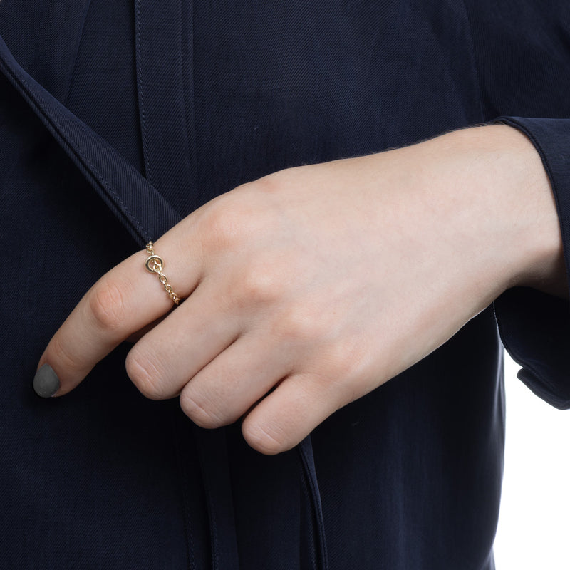 K18 All About Basics チェーン リング Mサイズ – Hirotaka Jewelry