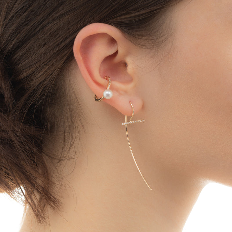 ピアスhirotaka Gossamer Diamond Hook earring - ピアス