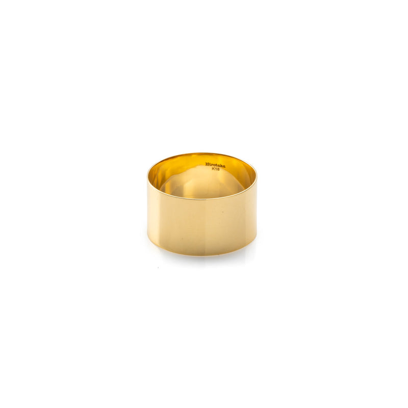 K18 ALL ABOUT BASICS フラット ワイド リング